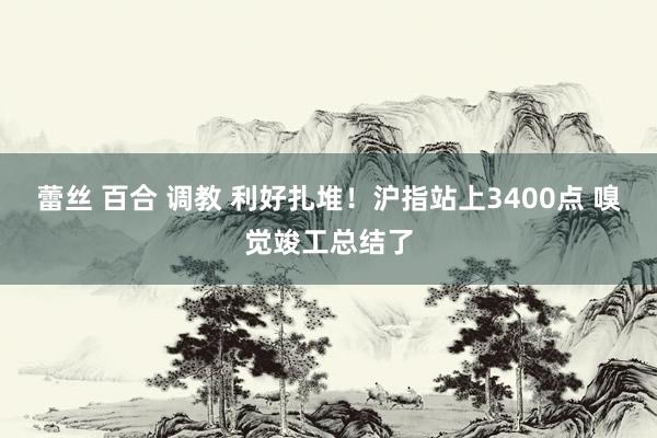 蕾丝 百合 调教 利好扎堆！沪指站上3400点 嗅觉竣工总结了