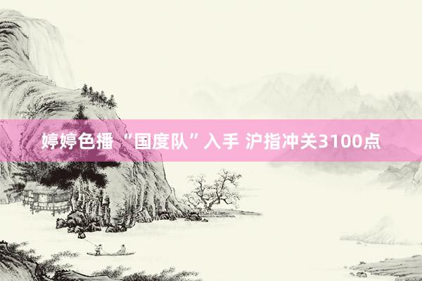 婷婷色播 “国度队”入手 沪指冲关3100点
